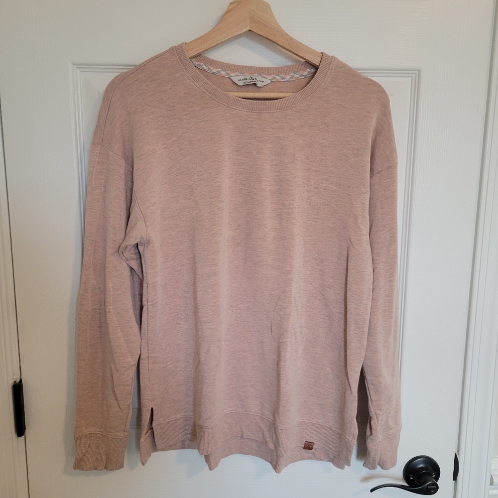 Alpine Design Crewneck Sweatshirt Heathered Rose Size Small